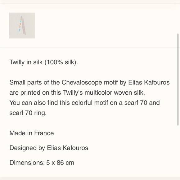 Host pick💕Hermes Chevaloscope Pointille Twilly - Perfect gift 🎁 - Picture 5 of 10